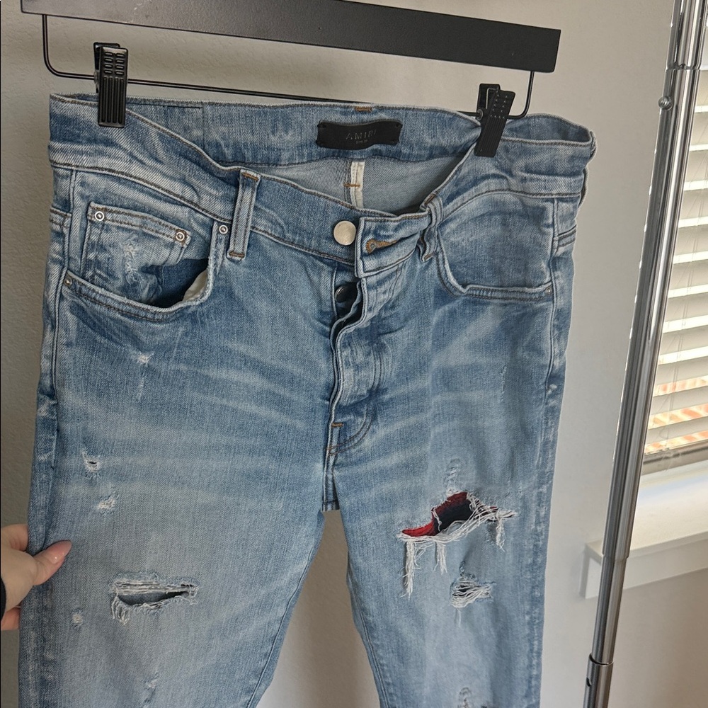 AMIRI Light Blue Denim Jeans